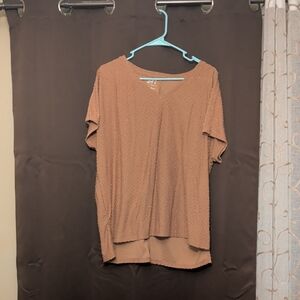 Textured Short Sleeve Top